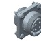 Conector circular 10A IP68 5 pini aurit