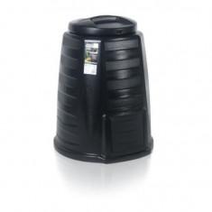 Compostor de gradina, 340 L, negru, Ecocompo GartenVIP DiyLine foto