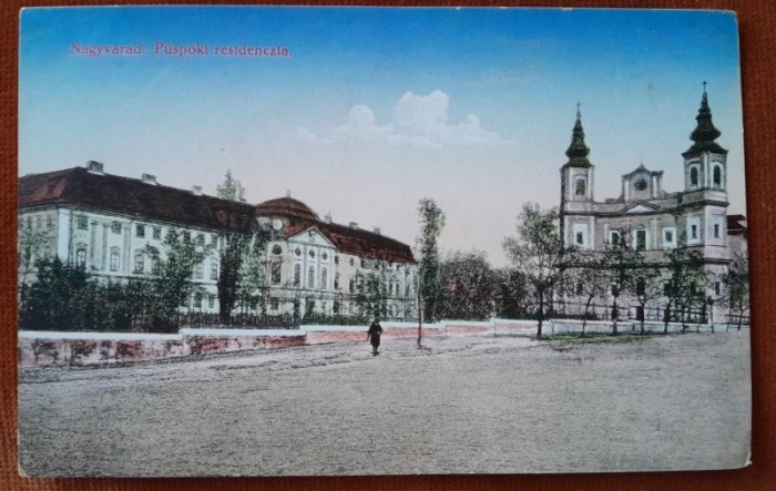 Carte postala, Oradea, centrul orasului, perioada interbelica
