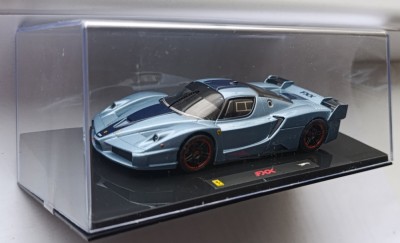 Macheta Ferrari FXX 2007 bleu - Hot Wheels Elite 1/43 foto