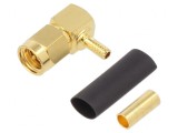 Mufă SMA 90&deg; pentru cablu PTFE