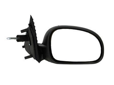 Oglinda exterioara Peugeot 406 (8_) (Sedan + Combi) 10.1995-03.1999 partea dreapta BestAutoVest crom convex carcasa neagra reglare manuala prin cablu foto