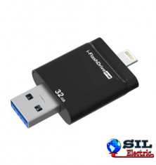 Memorie flash USB 32GB pentru iPHONE/iPAD cu conector lightning foto