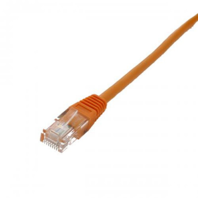 Cablu UTP Well cat5e patch cord 0.5m portocaliu foto