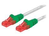 Cablul de rețea U/UTP 6 litat CCA PVC gri 1m 24AWG, Goobay