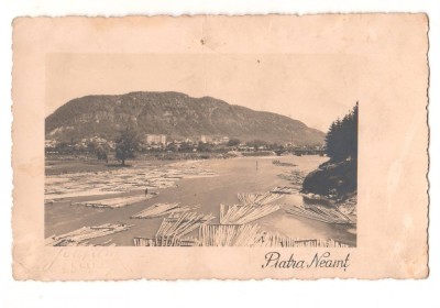 SV * Piatra Neamt * PLUTE PE RAUL BISTRITA * anii &amp;#039;20 foto