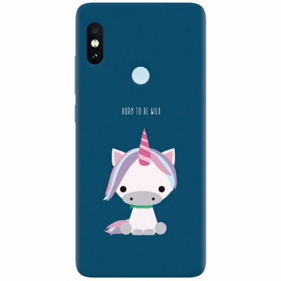 Husa silicon pentru Xiaomi Mi A2, Horn To Be Wild Cute Unicorn foto