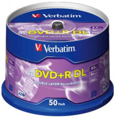 Mediu optic Verbatim BLANK DVD+R SL 16X 4.7GB 50 bucati foto