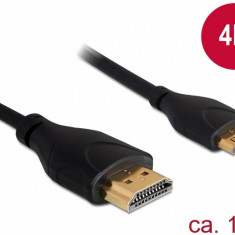 Cablu HDMI la mini HDMI-C 4K Slim 1.4 T-T 1m, Delock 83132