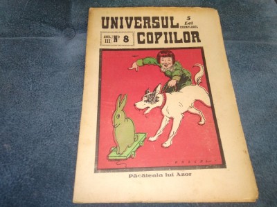 REVISTA UNIVERSUL COPIILOR NR 8 1927 foto