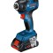 Bosch GDR 18V-200 Surubelnita cu impact brushless, 2 acumulatori CoolPack Li-Ion, 4Ah, 200Nm + L-CASE ProAdvanced PowerfulTools