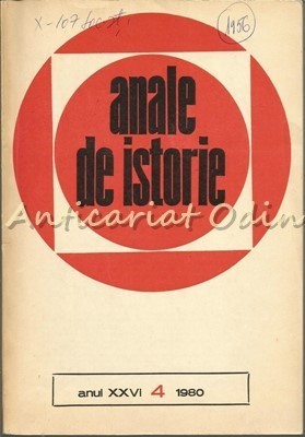 Anale De Istorie - Nr.: 4/1980 foto