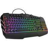 Tastatura semi-mecanica Trust GXT 881 Odyss, Iluminare RGB, Negru