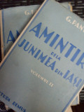 Amintiri De La Junimea Din Iasi Vol. 1-2 - G. Panu ,549196