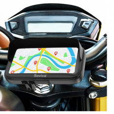 Suport telefon pentru motociclete, impermeabil, pana la 7,5 - SECOND