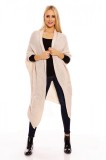 Cumpara ieftin B378-221 Cardigan maxi cu maneci trei sferturi
