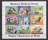 GUYANA 1995 DISNEY MI. 5072-5080 KLEINBOGEN MNH, Nestampilat