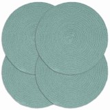 Gossi naproane, 4 buc., verde, 38 cm, bumbac, simplu, rotund