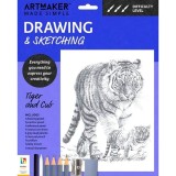 Cumpara ieftin Art Maker Made Simple Drawing &amp; Sketching Kit: Tiger and Cub