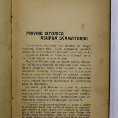 SCAMATORIA - PRIVIRE ISTORICA , PRINCIPII GENERALE , DIVERSE SCAMATORII CU MONEDE , CARTI DE JOC , COMBINATII , ETC. , EDITIE INTERBELICA , LIPSA PAG