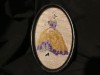 Arta / design / vintage - Vechi boblen in rama ovala de lemn !