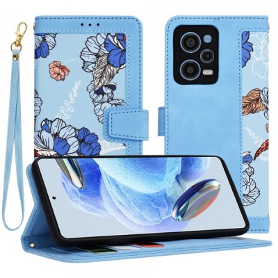 Husa pentru Xiaomi Redmi Note 12 Pro 5G, Techsuit, FlipCraft, Bleu foto