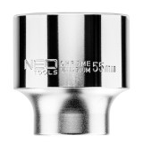 Tubulara hexagonala scurta 55 mm, prindere 3/4, otel CrV NEO TOOLS