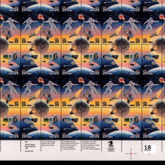 USA-1992-COSMOS-COSMONAUTI-NAVA SPATIALA-Bloc cu 50 timbre de 18 centi MNH