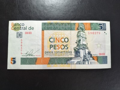 CUBA 5 PESOS 2013 Superbă foto