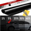Folie Geamuri Auto Super Dark Black 5% Amio 0.5 x 3m + Cutter Racleta - Protectie Solara, Intimitate