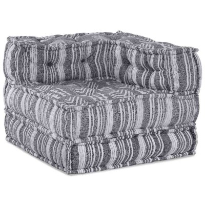 vidaXL Canapea modulară Dungi Manual Gri 70 x 70 x 54 cm țesătură 4019049 foto