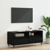 VidaXL Cabinet TV cu sertar Stejar Negru 100 x 34,5 x 44,5 cm 881779