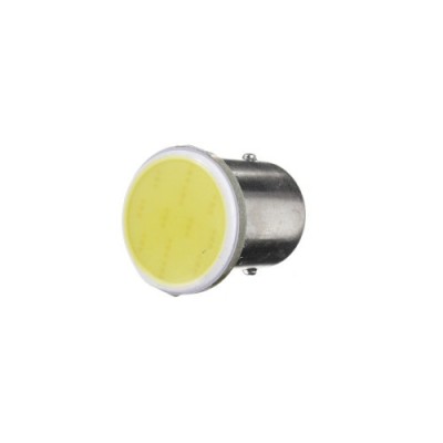 Bec cireasa 3W COB BA15S lumina galbena 12V ( Tip vechi SIMETRIC ) Cod:56266Y-12V Automotive TrustedCars foto