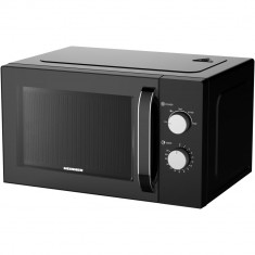 Cuptor cu microunde Heinner HMW-M2535BK, 850 W, 25 L, Control mecanic, Negru