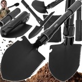 Unealta multifunctionala pliabila 4 in 1, lopata, sapa, t&acirc;rnacop, 41 x 10 cm, neagra, Verke