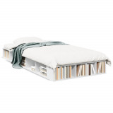 VidaXL Cadru de pat, alb, 90x190 cm, lemn prelucrat