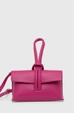 Answear Lab poseta de piele culoarea roz