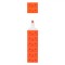 Evidențiator Fancy, Formă Cărămidă, Dimensiuni 9.5x2x2cm, Culoare Portocaliu