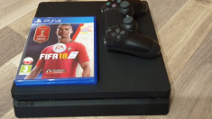PS4 Slim 500Gb+FIFA 18+GTA V foto
