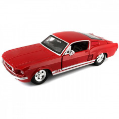 Masinuta Maisto Ford Mustang GT 1967, 1:24, Rosu