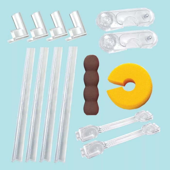 Pachet Sisteme de Siguranta Copii, 14 piese, Transparent