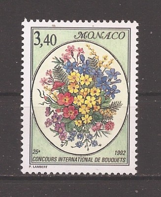Monaco 1992 - Cea de-a 25-a expoziție de flori de la Monte Carlo, MNH foto
