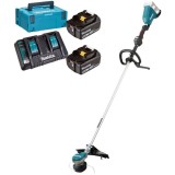 Makita DUR368LRG - Motocoasa cu 2 acumulatori Li-Ion 18 V 6 Ah 350 mm cap cu fir