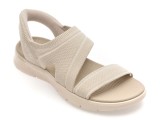 Cumpara ieftin Sandale SKECHERS bej, GO WALK FLEX, din material textil