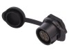 Conector Circular Soclu Mamă LUTRONIC 7 Pini, Model 2250, IP67, Tensiune 500V, Curent 12A, Montare Panou