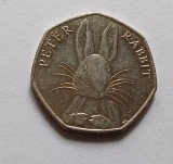 Marea Britanie / Anglia -50 Pence 2016-Peter Rabbit, Europa