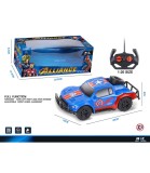 Jeep Albastru Supereroi cu Telecomandă 4 Direcții