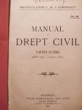 Dumitrescu - Manual de drept civil, partea ultima (Editia: 1921)