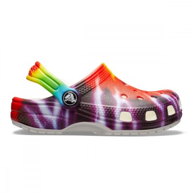Saboți Crocs Kids&amp;#039; Classic Tie-Dye Graphic Clog Multicolor - Multi foto
