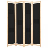 Cumpara ieftin Paravan de cameră cu 3 panouri, 120x170x4 cm, textil, vidaXL